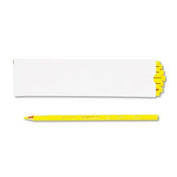 Premier Colored Pencil, Canary Yellow Lead/Barrel, Dozen, Sold as 1 Dozen