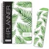 HARDCOVER Calendar Year 2019 Planner: (November 2018 Through December 2019) 5.5"x8" Daily Weekly Monthly Planner Yearly Agenda. Bonus Bookmark, Pocket Folder and Sticky Note Set (Palm Tree)