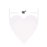 Transon Heart Shaped Canvas 12" for Painting Primed 2 Pcs