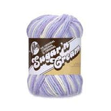 Lily Sugar'n Cream 100% Cotton Yarn 6-Pack Pastel Ombre Bundle with Bella's Crafts Stitch Markers
