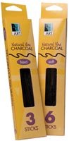 Art Alternatives - Vine & Willow Charcoal - Vine Charcoal - Extra Soft, 6/Box