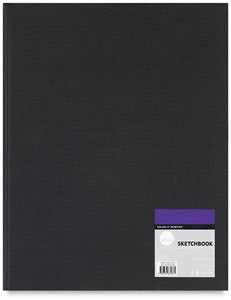 Daler-Rowney : Black case bound pad 11 x 8 1/2 - 100gsm - 110 sheets