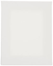 TARA Stretched Back Stapled Cotton Canvas, 8 x 10 Inches, White, Pack of 3