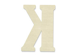 UNFINISHеDWооDCо Home Decor 23-Inch Unfinished Wood Letter, Large, Letter K