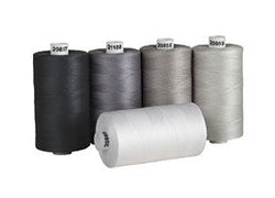 Connecting Threads 100% Cotton Thread Sets - 1200 Yard Spools (Salt & Pepper)