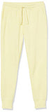 Amazon Essentials Women's Relaxed Fit French Terry Fleece Jogger Sweatpant, Light Yellow, X-Large
