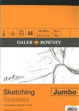 Daler Rowney : Arteco Sketching Jumbo Pad A4 120 sheets