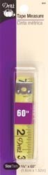 Bulk Buy: Dritz Fiberglass Tape Measure 60" Yellow 844 (3-Pack)