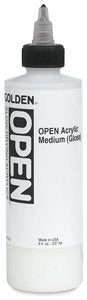 16oz OPEN Acrylic Fluid Medium Gloss