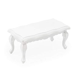 Odoria 1/12 Dollhouse Coffee Table End Table Miniature Furniture Accessories, White