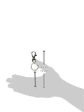 Darice Sterling Silver Bead Pins with Key Chain Clasp