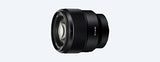 Sony SEL85F18 85mm F/1.8-22 Medium-Telephoto Fixed Prime Camera Lens, Black