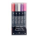 American Crafts 376908 Chalk Markers Purple, Pink, Silver, White, Red Markers