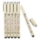 10 Sakura Pigma Micron Pens Tip Size 005 (0.20mm Line Width: 8 Ink Colors to Choose From: