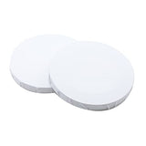 Woogim 4 PCS Stretched Canvas 6 Inch Round Canvas Boards for Painting Canvas Panel Boards