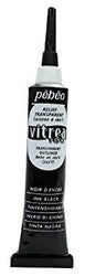Pebeo Vitrea 160, Glass Paint Outliner, 20 ml Tube - Ink Black