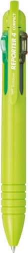 Tombow Reporter 4 Compact Pen, Lime Green, 1-Pack