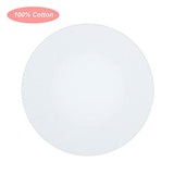 CertBuy 18 Pack 4 Inch Round Stretched Canvas for Painting, Blank White Canvas Boards, Circle Canvas Panel Boards, Cotton Painting Canvas Panels, Art Supplies for Painting Acrylic Artist Hobby Painter