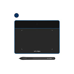 XP-PEN Deco Fun XS Graphic Drawing Tablet 6x4 Inches Digital Sketch Pad OSU Tablet for Digital Drawing, OSU, Online Teaching-for Mac Windows Chrome Linux Android OS(Blue)