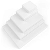 Arteza Stretched White Blank Canvas Multi Pack, 4x4", 5x7", 8x10", 9x12", 11x14" (2 of Each) Set of 10, Primed, 100% Cotton, for Acrylic, Oil, Other Wet or Dry Art Media, for Artists