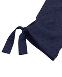 YOINS Summer Dresses for Women Half Sleeves T Shirts Solid Crew Neck Tunics Self-tie Blouses Mini Dresses Swiss Dot-Navy Small