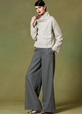 Vogue V1642Z Easy Women's Loose Fitting Shirts and Flared Pants Sewing Patterns, Sizes 16-22, White