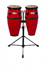 Toca 2300FRD Synergy Series Fiberglass Conga Set with Stand - Red