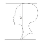 Small to Large Select your Size African Woman Women Face with Lashes Silhouette Head Unfinished Wood Laser Cut Cutout Shape DIY Crafts Door Wall Hanger
