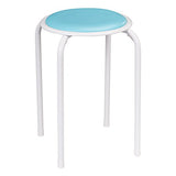 Fat Catalog Assorted Color Metal Stack Stool with Padded Seat, ALT1100SO (Pack of 5)