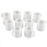 NWFashion 10PCS Miniature White Cup for Scale Dollhouse Kitchen Room Scenery