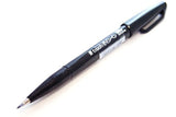 Pentel Fude Touch Brush Sign Pen (SES15C-A), Black Ink, Felt Pen Like Brush Stroke, Value Set of 3