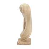1/4 BJD SD 7-7.5 Inch High Temperature Fiber Medium Size Long Blonde Sweet Doll Hair BJD Doll Wig Accessories for 1/4