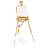 Artina Wooden Easel Stand – Painting Tripod Table Top Easel with Wooden Palette & Box Portable Plein Air Easel & French Style Worktop Easel – Madrid