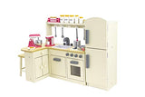 18 Inch Doll Furniture Kitchen Set w/ Refrigerator, Baking Set and Doll Kitchen Accessories - Play Kitchen Dollhouse Furniture - Birthday Gifts For Girls