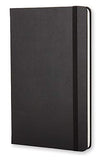 Moleskine Classic Notebook, Hard Cover, Large (5" x 8.25") Ruled/Lined, Black