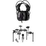 Alesis Nitro Mesh Kit – Eight Piece Mesh Electronic Drum Set With 385 Sounds + DRP100 – Extreme Audio-Isolation Electronic Drum Reference-Headphones