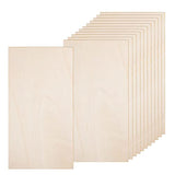 12 Pack 4 x 8 x 1/16 Inch-2 mm Thick Basswood Sheets for Crafts Unfinished Plywood Sheet Rectangular Craft Wood Sheet Boards for DIY Projects, Architecture Models, Engraving, Wood Burning, Staining
