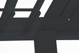 SORARA Outdoor Louvered Pergola 10' × 20' Aluminum Black Outdoor Deck Garden Patio Gazebo with Adjustable Roof