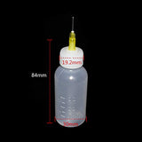 5 Packs 30CC Art Bottle, 30ML Needle Tip Glue Bottle, Squeeze Plastic Bottle Dispensing Needle Sealing Cap, Needle Tip Bottles Liquid Flux Dispenser Applicator (30cc Needle Tip Glue Bottle)