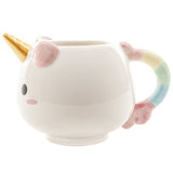 Smoko Ceramic Hand Painted Elodie Unicorn Mug, Microwave Safe
