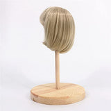1/6 BJD Doll Wig with Bangs, Linen Gold Hair Loli Wig Doll Accessories for 5.9-6.5 Inch