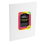 Creative Inspirations Artist Pre Stretched Canvas for Painting, 5/8in Deep, 10 oz. Double Primed Acid Free White Cotton Duck [5 Count Value Pack]- Size 16x20