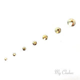 CRYSTAL METALLIC SUNSHINE (001 METSH) gold 144 pcs Swarovski 2058/2088 Crystal Flatbacks gold