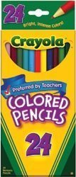 Bulk Buy: Crayola Colored Pencils 24/Pkg Long 68-4024 (3-Pack)