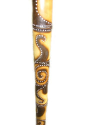 Hand Crafted, Fire Roasted Didgeridoo 52"-54" L, 1.5"-3" diameter - Solar