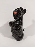 Scottish Terrier black porcelain figurine, scotch terrier, handmade, porcelain dog figurine