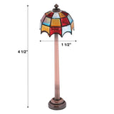 Miniature Dollhouse Floor Lamp, Functional LED Mini Lamp for Dolls House, Battery Operated, Functional Furniture Accessories, Colored Shade, 1/12 Scale