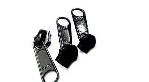 Zipperstop Wholesale YKK® Sale Zipper Sliders - YKK #5 Coil Long Pull N/L Color Black - 3 Per Pack