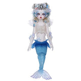 LiFDTC BJD Dolls 1/6 Mermaid SD Doll 11.4 Inch Ball Jointed Doll DIY Toys with Full Set Clothes Wig Makeup Crown, Flexible Joints and Strong Plasticity