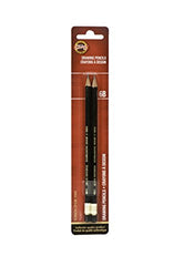 Koh-I-Noor Toison d'Or Graphite Pencil, 6B Degree, 2 Pack (FA1900.6BBC)